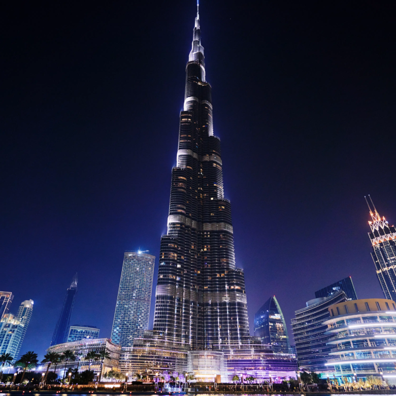Burj Khalifa at Night.